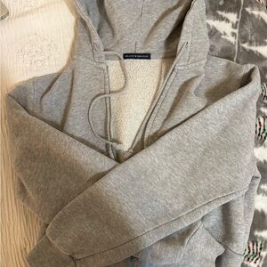 Brandy Melville Heather Gray Zip up